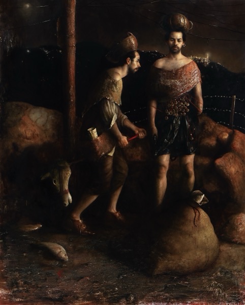 El Mensaje, 2023, Oil on canvas, by Raúl Campos