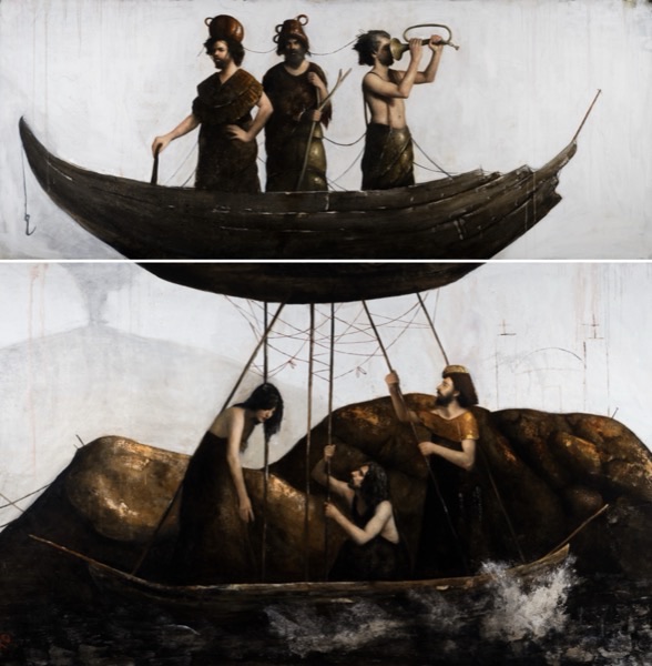 Instrucciones para No Hundirse del Todo, 2025, Oil on linen, by Raúl Campos