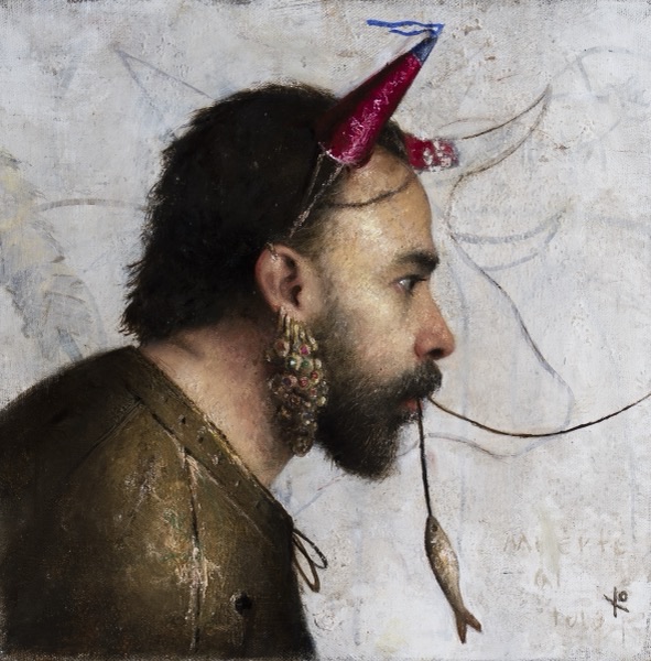 El Minotauro, 2025, Oil on linen, by Raúl Campos