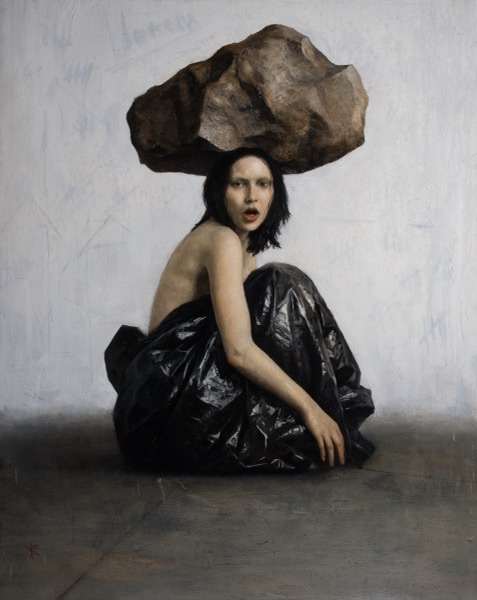 Pensar no ayuda, 2026, Oil on linen, by Raúl Campos