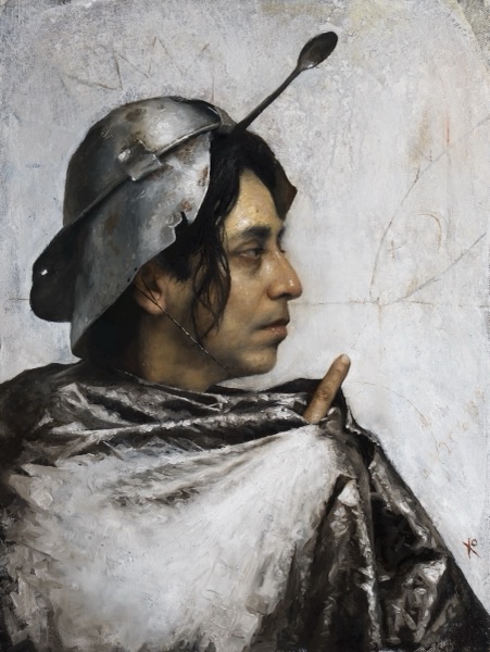 Señala pero no sabe, 2026, Oil on linen, by Raúl Campos